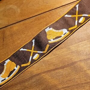 Hockey Print Vintage Ribbon Trim - Approx 6.6 Meters